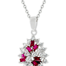 Cluster of Ruby Pendant