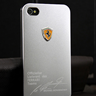 Silver Ferrari Sports Aluminum Cars Cases Cover Skin Real House for Apple iPhone 4S 4 S