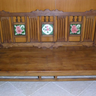 Antique pink roses Bench